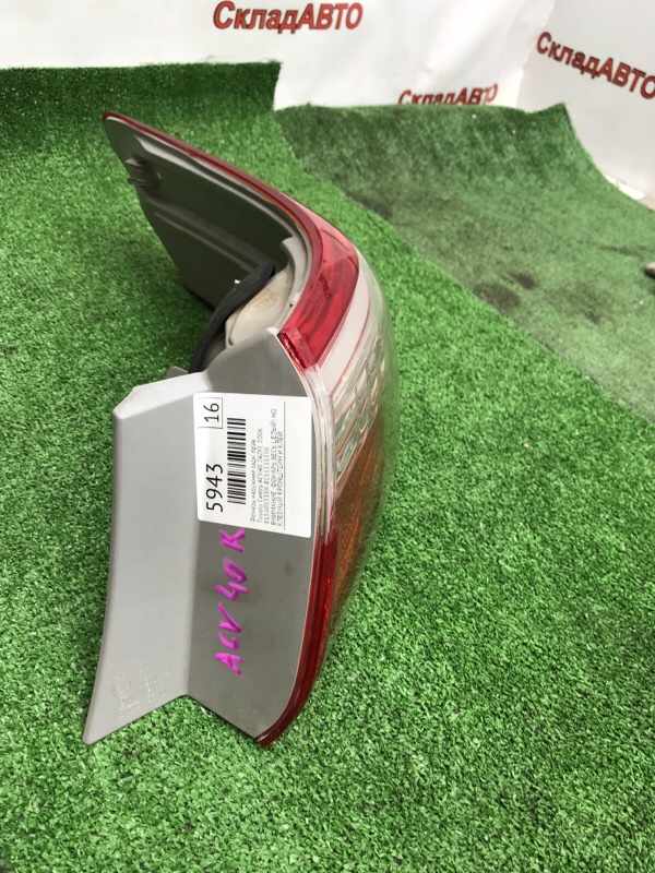 Фонарь наружний Toyota Camry 2006 ACV40