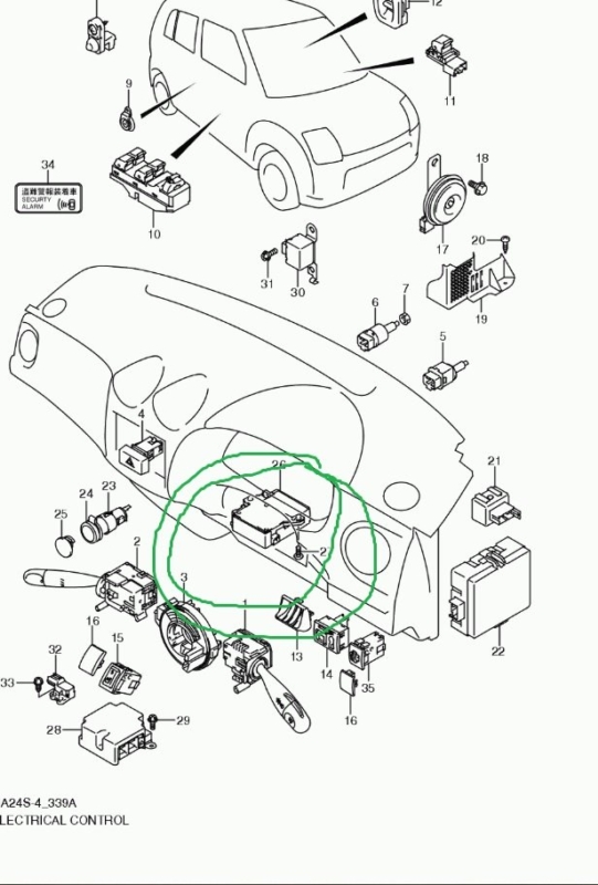 Рулевая колонка Suzuki Alto 2008 HA24S