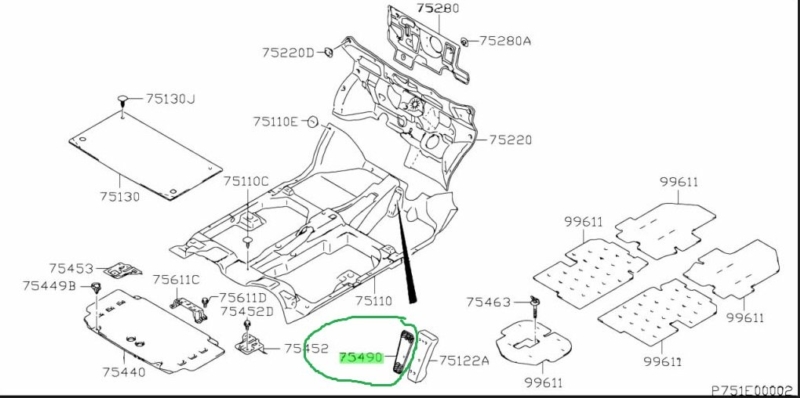 Накладка педали Suzuki Alto 2008 HA24S