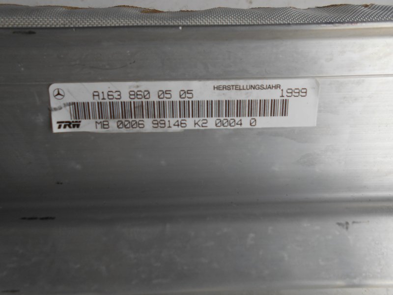 Подушка безопасности пассажира (в торпедо) Mercedes W163