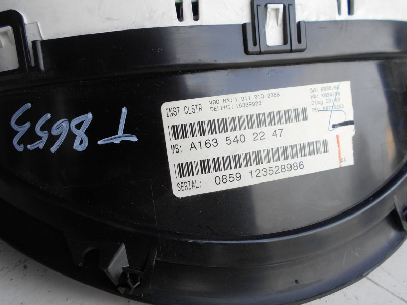 Панель приборов Mercedes W163