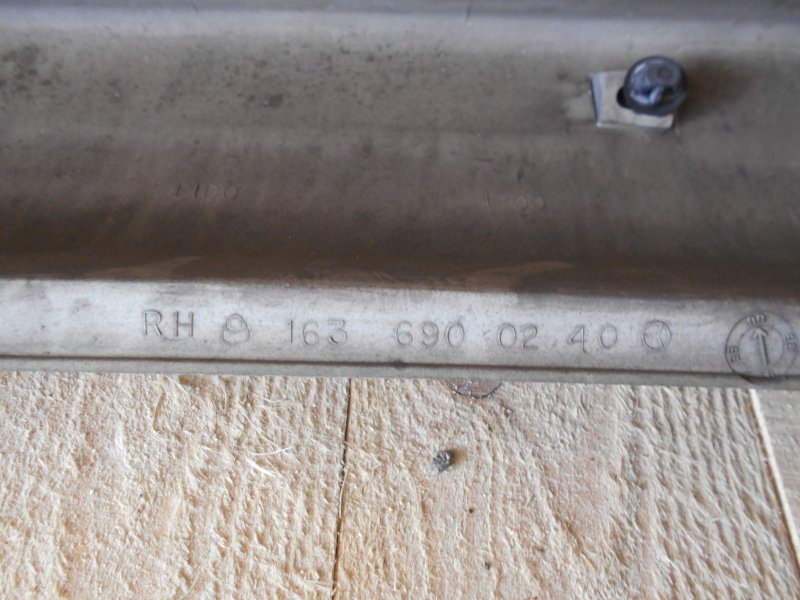 Накладка на порог Mercedes W163