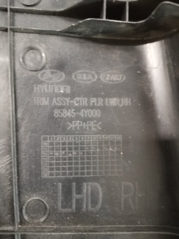 Накладка центральной стойки KIA RIO 3 2012 QB