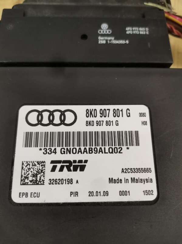 Блок управления стояночным тормозом AUDI A4 B8 2009 B8 Универсал