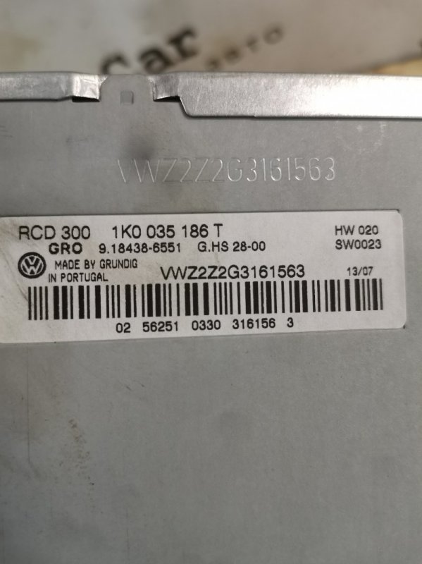Магнитола Volkswagen Passat B6 2007 Седан