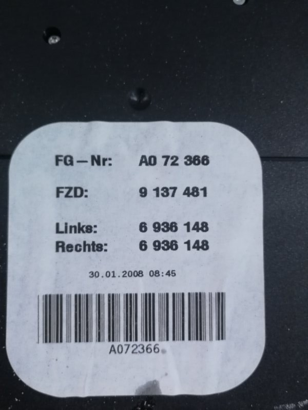 Плафон салона BMW 3-Series 2008 E91
