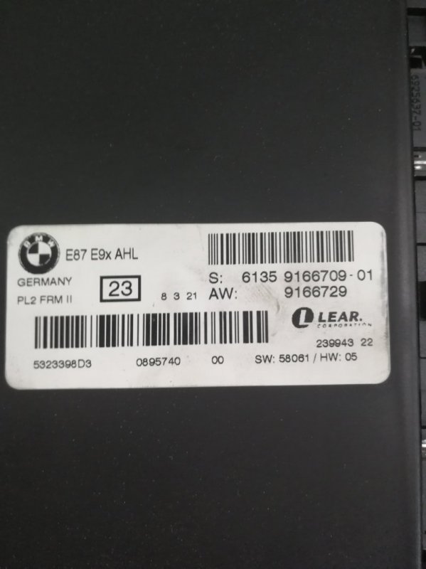 Блок управления светом BMW 3-Series 2008 E91