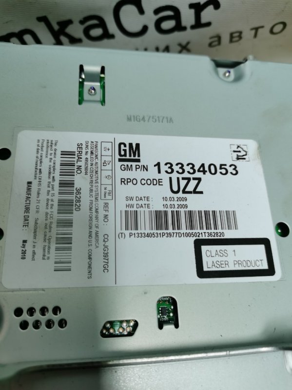 Магнитола OPEL ASTRA-J 2010 Хэтчбек