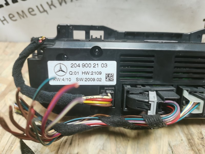 Блок управления климат-контролем Mercedes C-Class W204 2010 C180 CGI