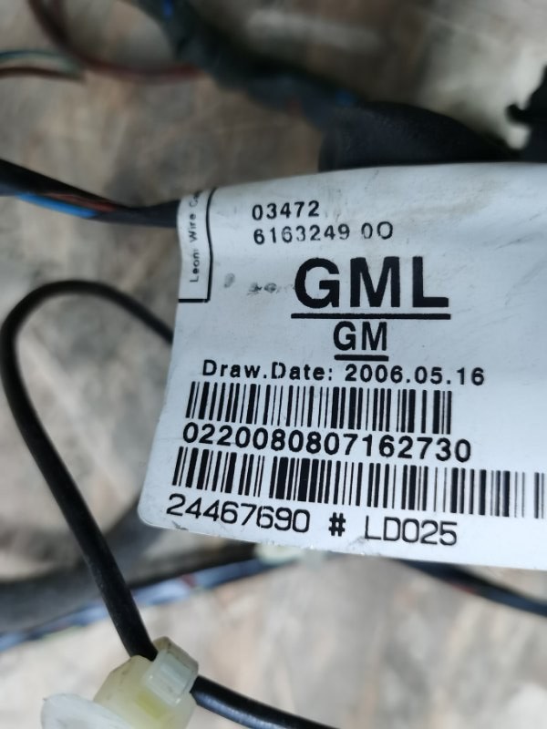 Проводка двери багажника OPEL ASTRA H 2008 Хэтчбек