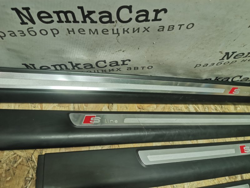 Накладки порога S-Line AUDI A6 C6 2011 Рест Седан S-Line