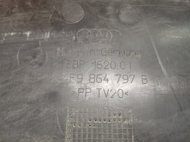 Пол багажника AUDI A6 C6 Allroad quattro 2007 4F