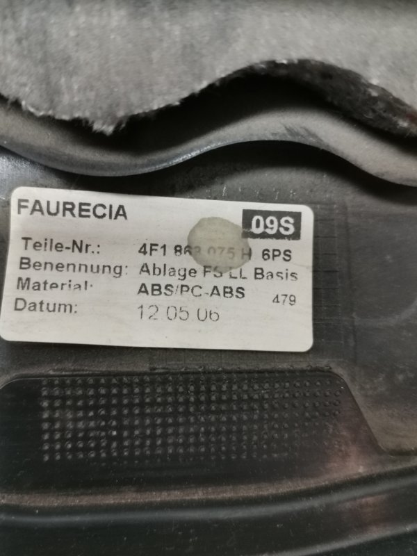 Накладка на торпедо AUDI A6 C6 Allroad quattro 2007 4F