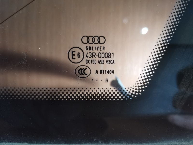 Стекло глухое AUDI A6 C6 Allroad quattro 2007 4F