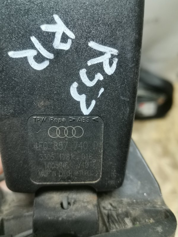 Ремни безопасности AUDI A6 C6 Allroad quattro 2007 4F
