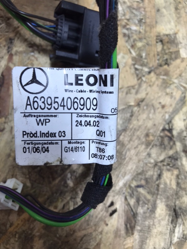 Провод стеклоподъемника Mercedes Vito 2004 639