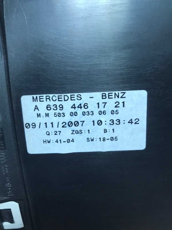 Щиток приборов Mercedes Vito 2005 639
