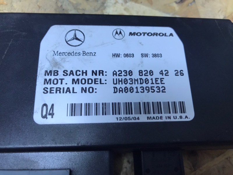 Блок управления телефоном Mercedes Vito 2005 639