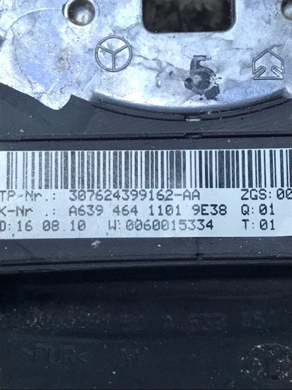 Руль с подушкой Mercedes Vito 2010 639 рест