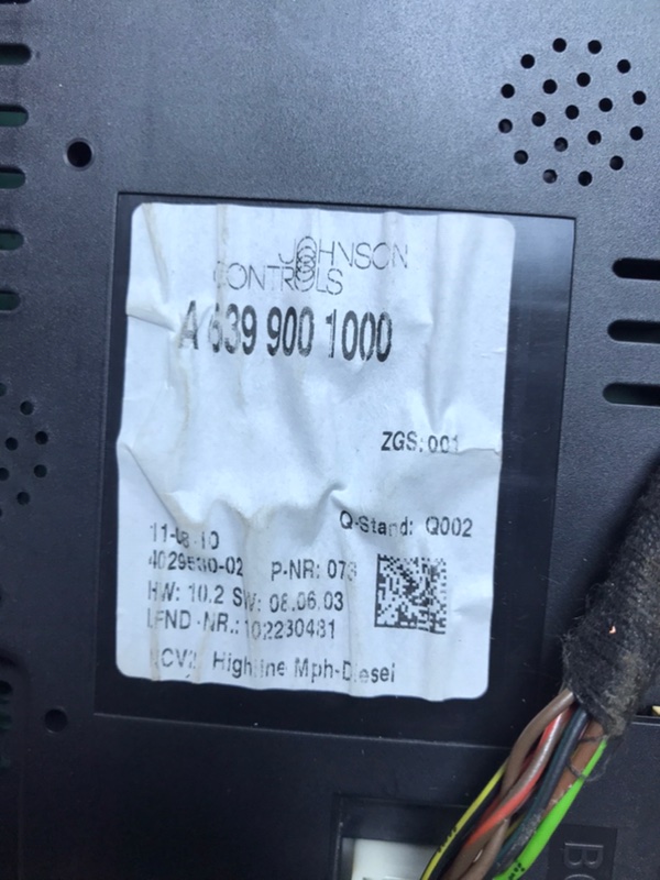 Щиток приборов Mercedes Vito 2010 639 рест