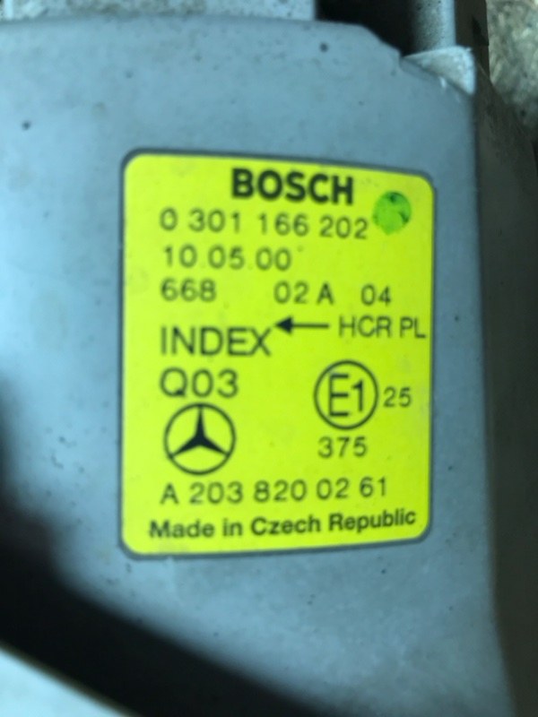 Фара Mercedes C-Class 2000 W203