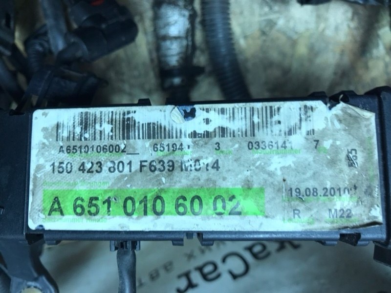 Проводка двигателя Mercedes Vito 2010 639 рест