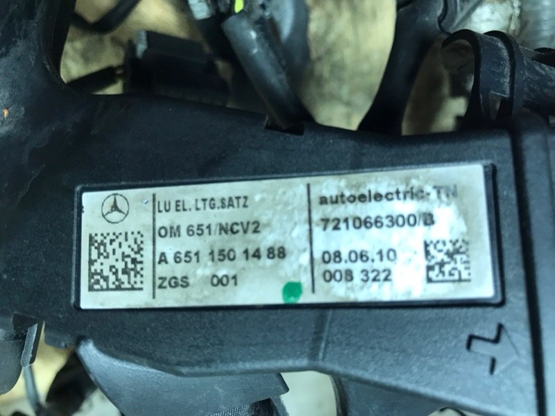 Проводка двигателя Mercedes Vito 2010 639 рест