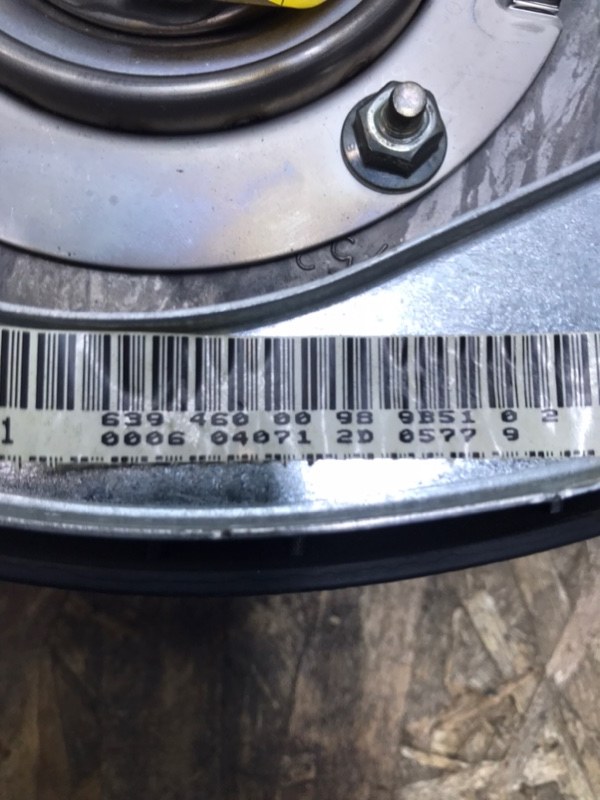 Подушка безопасности в руль Mercedes Vito 2004 639
