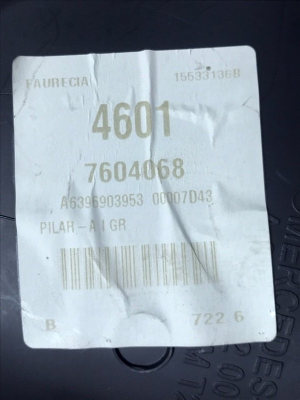 Обшивка стойки Mercedes Vito 2010 639 рест