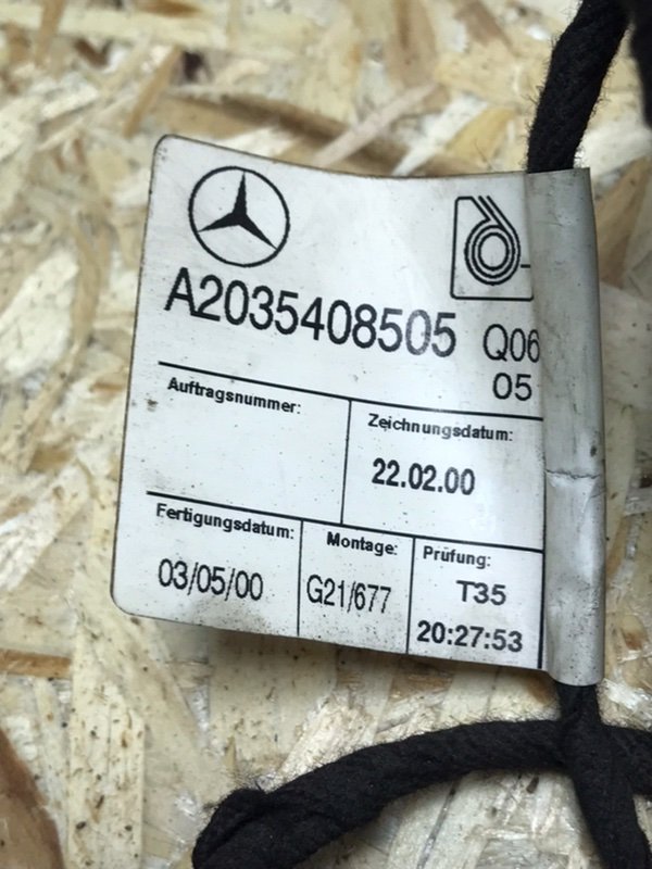 Проводка крышки багажника Mercedes C-Class 2000 W203