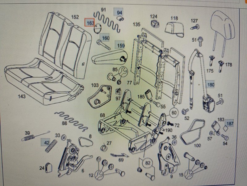 Крышка подлокотника Mercedes Vito 2010 639 рест