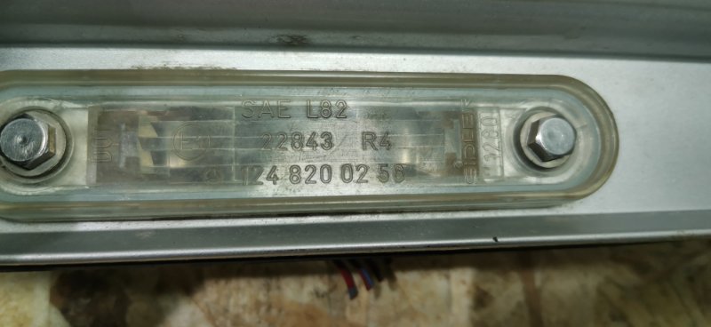 Подсветка номера Mercedes C180 1996 W202