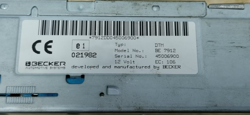 Becker DTM High Speed BE7912 Mercedes W124 1993 W124T