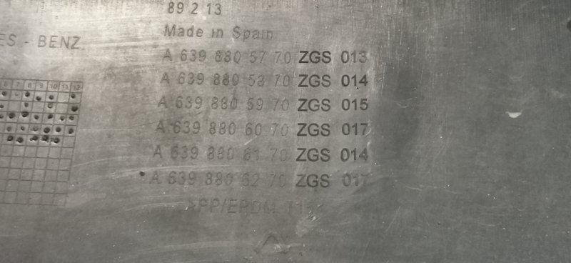 Бампер Mercedes Vito 2011 639 рест