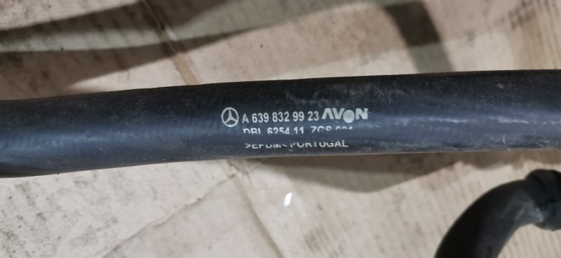 Трубки заднего отопителя Mercedes Vito 2011 639 рест