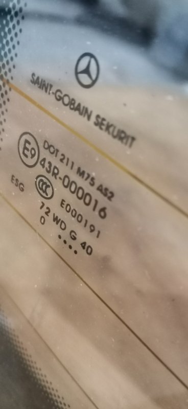 Стекло Mercedes VIANO 2011 639 рест