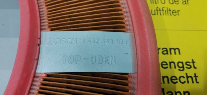 Фильтр воздушный Mercedes W123