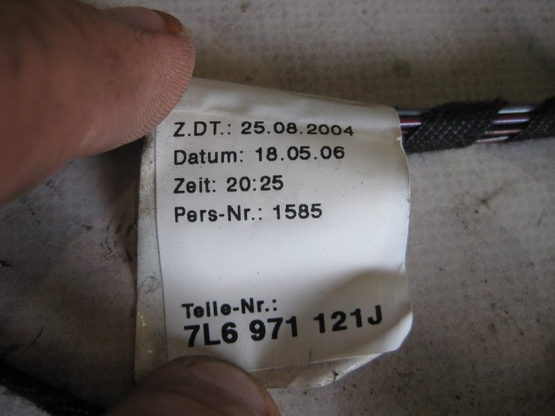 Проводка двери Volkswagen Touareg 2006 Кроссовер