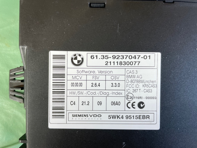 Блок управления CAS BMW 3 E90 2011 седан