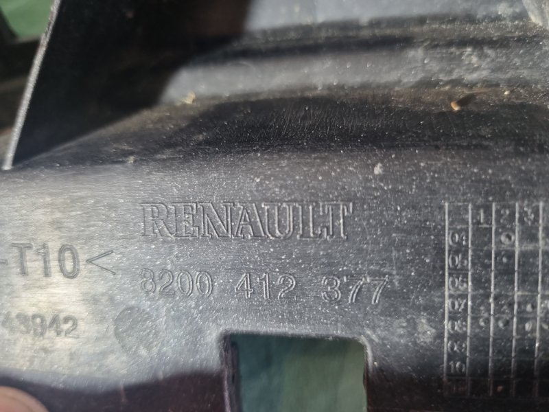Кронштейн бампера центральный Renault Megane II 2008