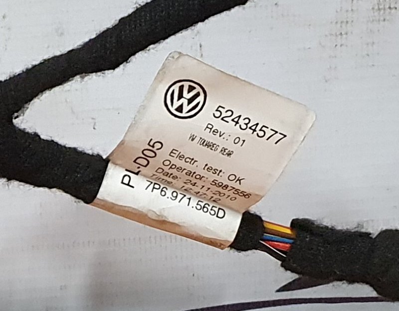 Проводка (жгут проводов) Volkswagen Touareg 2011 7P