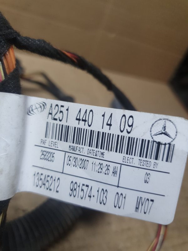 Проводка двери Mercedes-Benz GL-Class 2007 X164