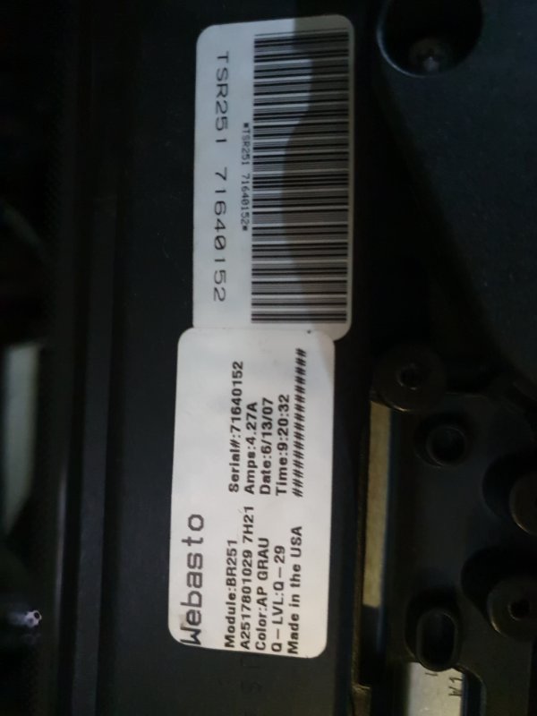 Люк в сборе со стеклом Mercedes-Benz GL-Class 2007 X164