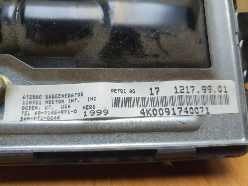 Подушка безопасности (Airbag) Mercedes CL 1999 C215