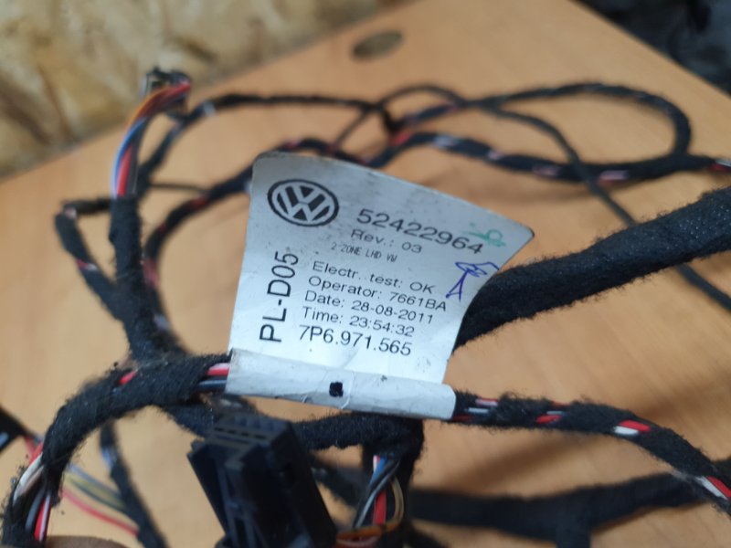 Проводка (жгут) Volkswagen Touareg 2011 7P