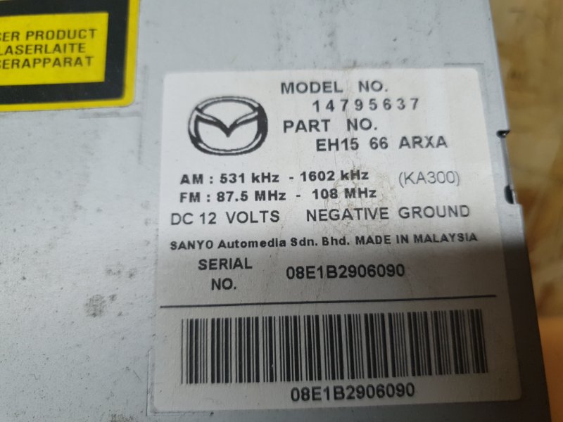 Магнитола Mazda CX-7 2008 ER