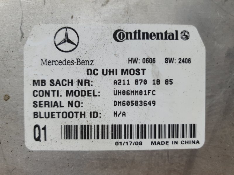 Блок управления телефоном Mercedes-Benz GL-Class 2008 X164