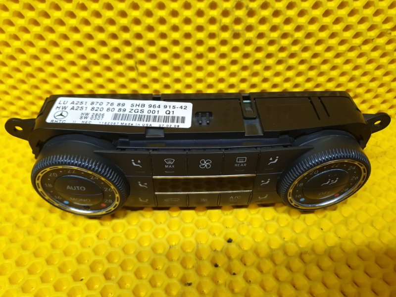 Блок управления климат контролем Mercedes-Benz GL-Class 2008 X164
