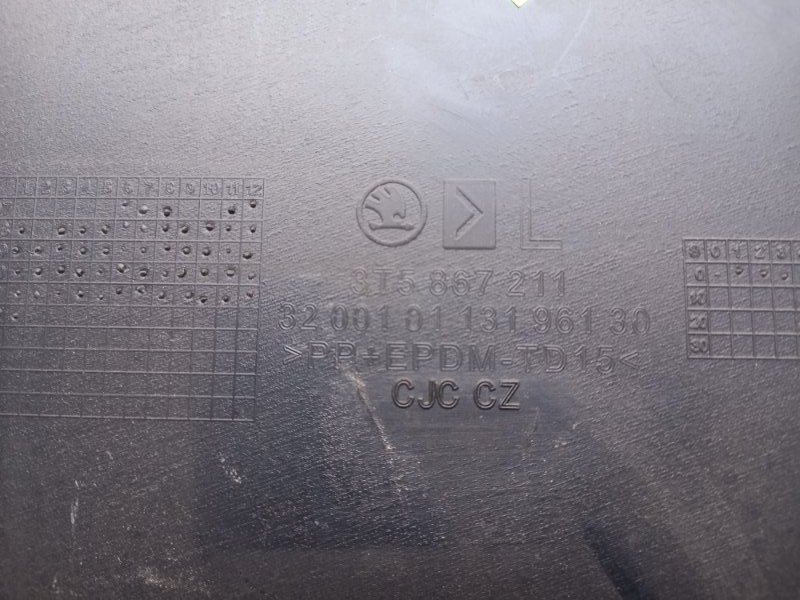 Обшивка двери (карта) Skoda Superb 2012 3T4