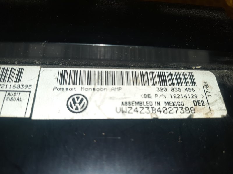 Усилитель звука Volkswagen PASSAT 2003 B5